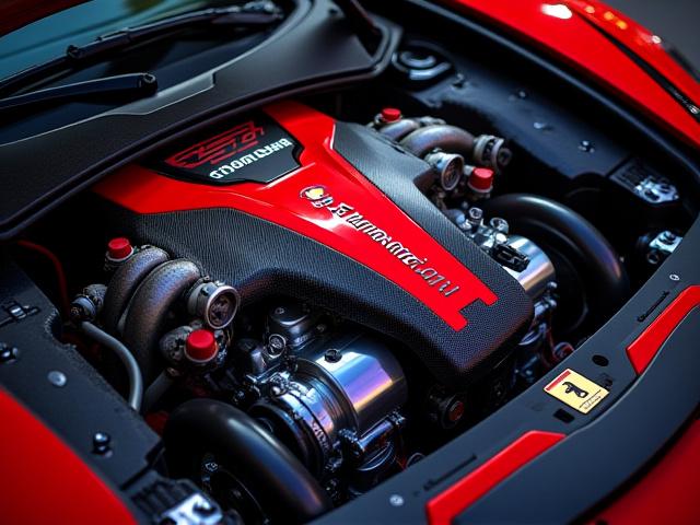 Ferrari 488 GTB con elaborazione motore e scarico titanio